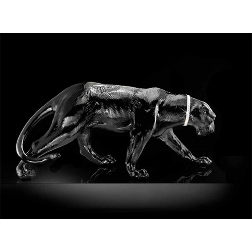 Пантера черная/ белая с ошейником Swarowsky